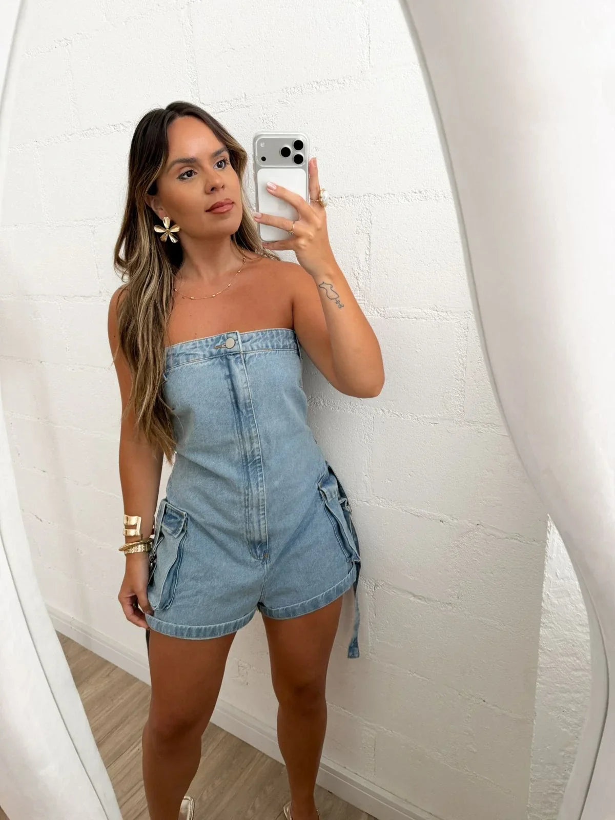 Mono Cargo de Mezclilla