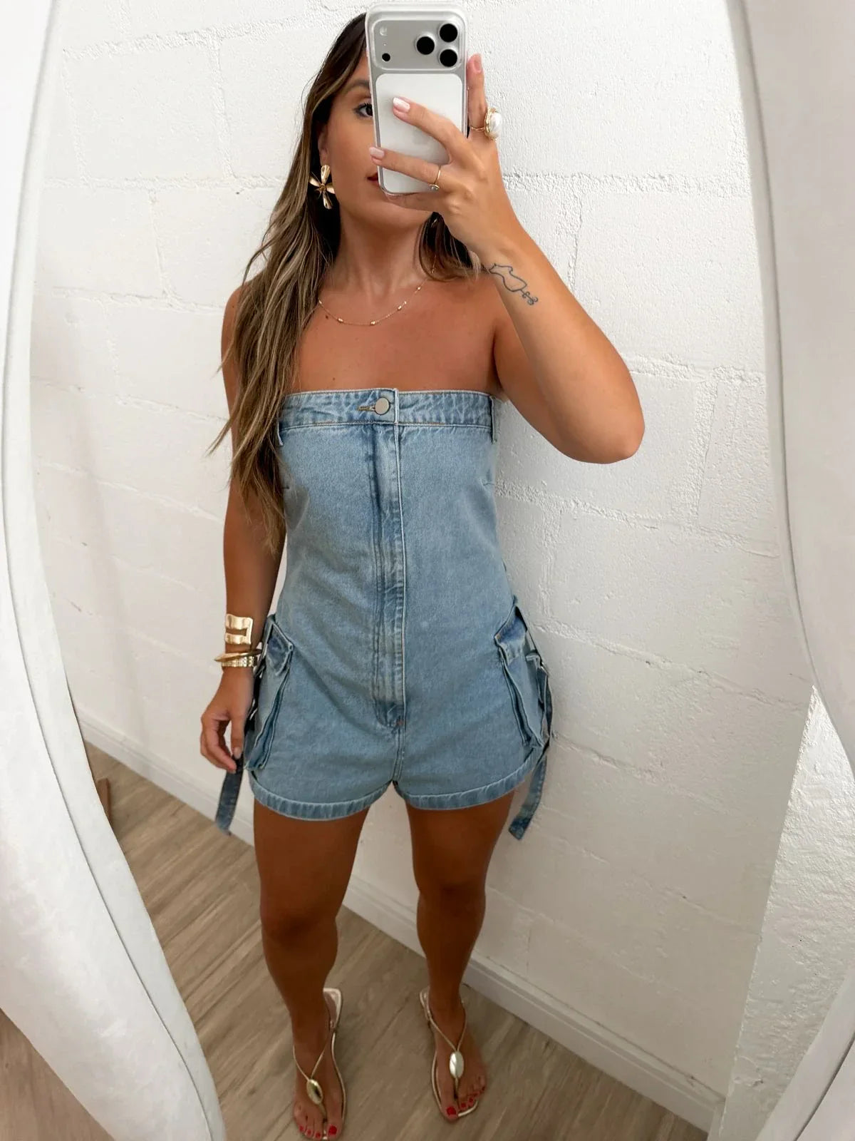 Mono Cargo de Mezclilla